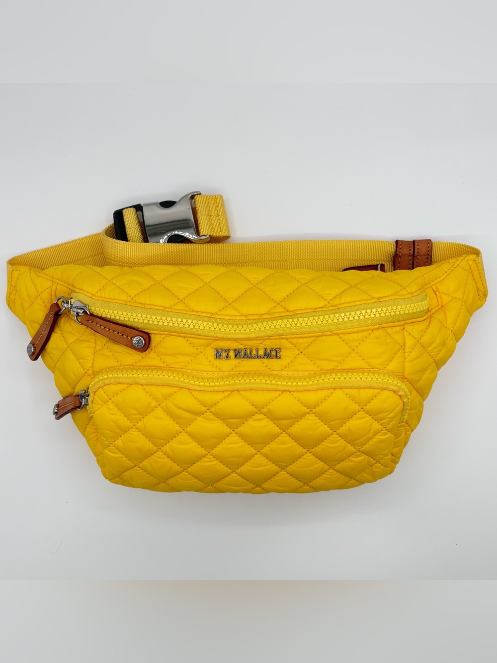 MZ Wallace Metro Sling Bag | Lemon Yellow Quilted Nylon